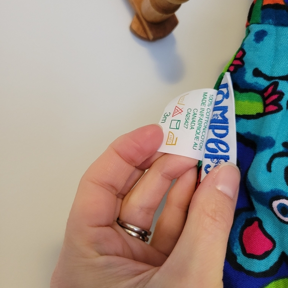 Vintage Roomie Romper reversible romper blue 3m - Picture 2 of 9